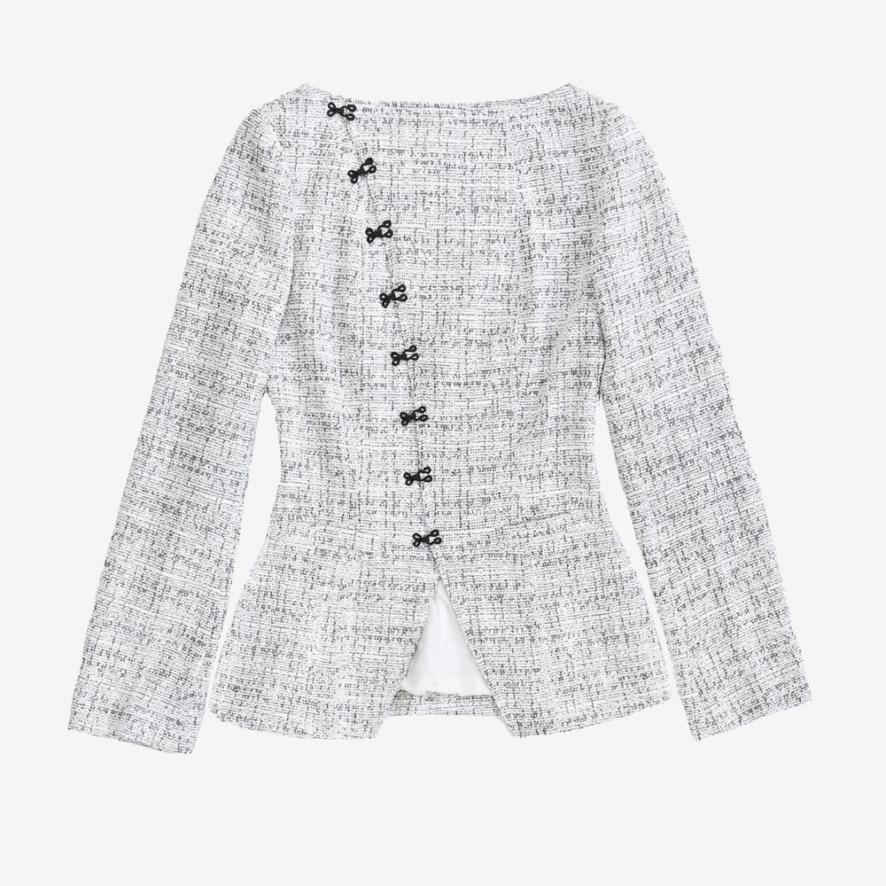 YLLW: WELLINGTON JACKET — CREAM BLAZER COAT JACKET yellow the label NEW Large